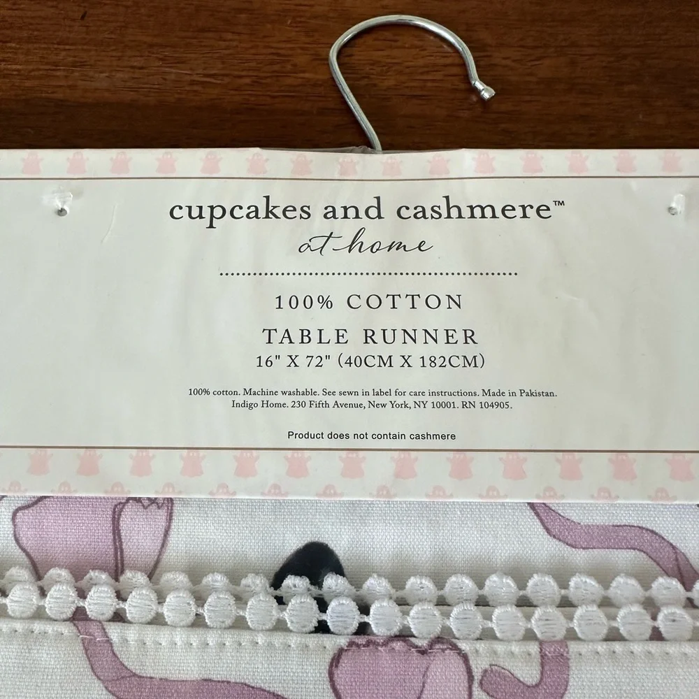 Halloween Cupcakes and Cashmere Lavender and Black Witch Hat Bow Table Runner